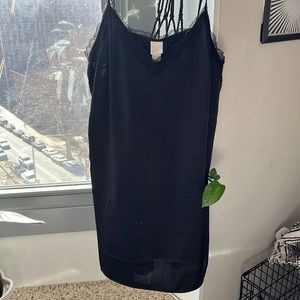 H&M silky black dress